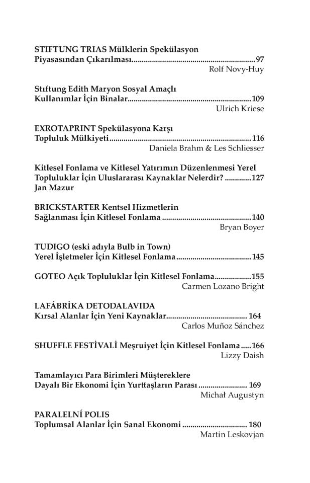 Kooperatif Şehir Finansmanı