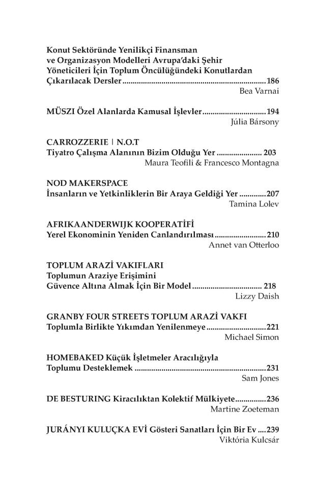 Kooperatif Şehir Finansmanı